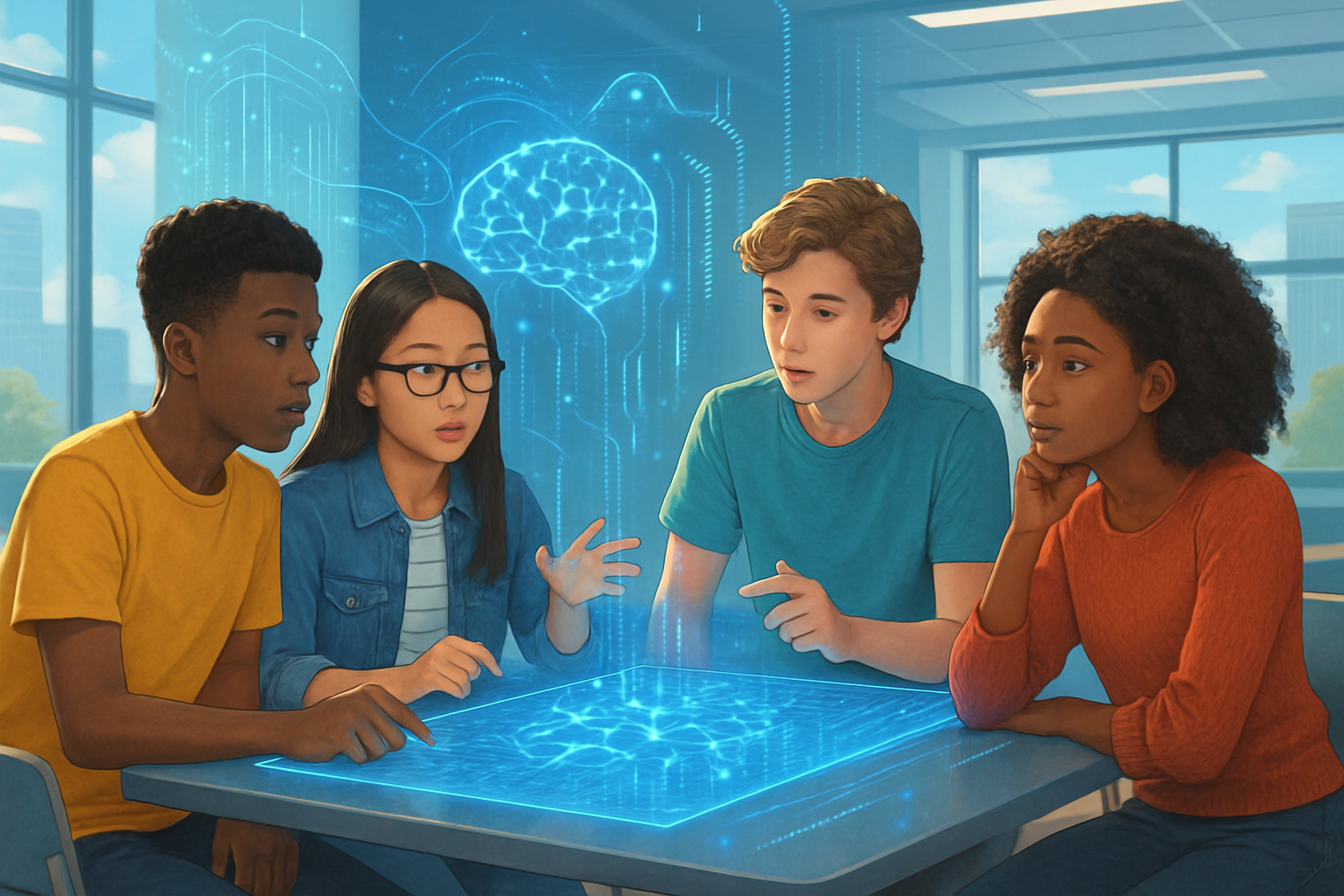 Student Voices Shape the Future: School Districts Pioneer AI Policy Co-Creation