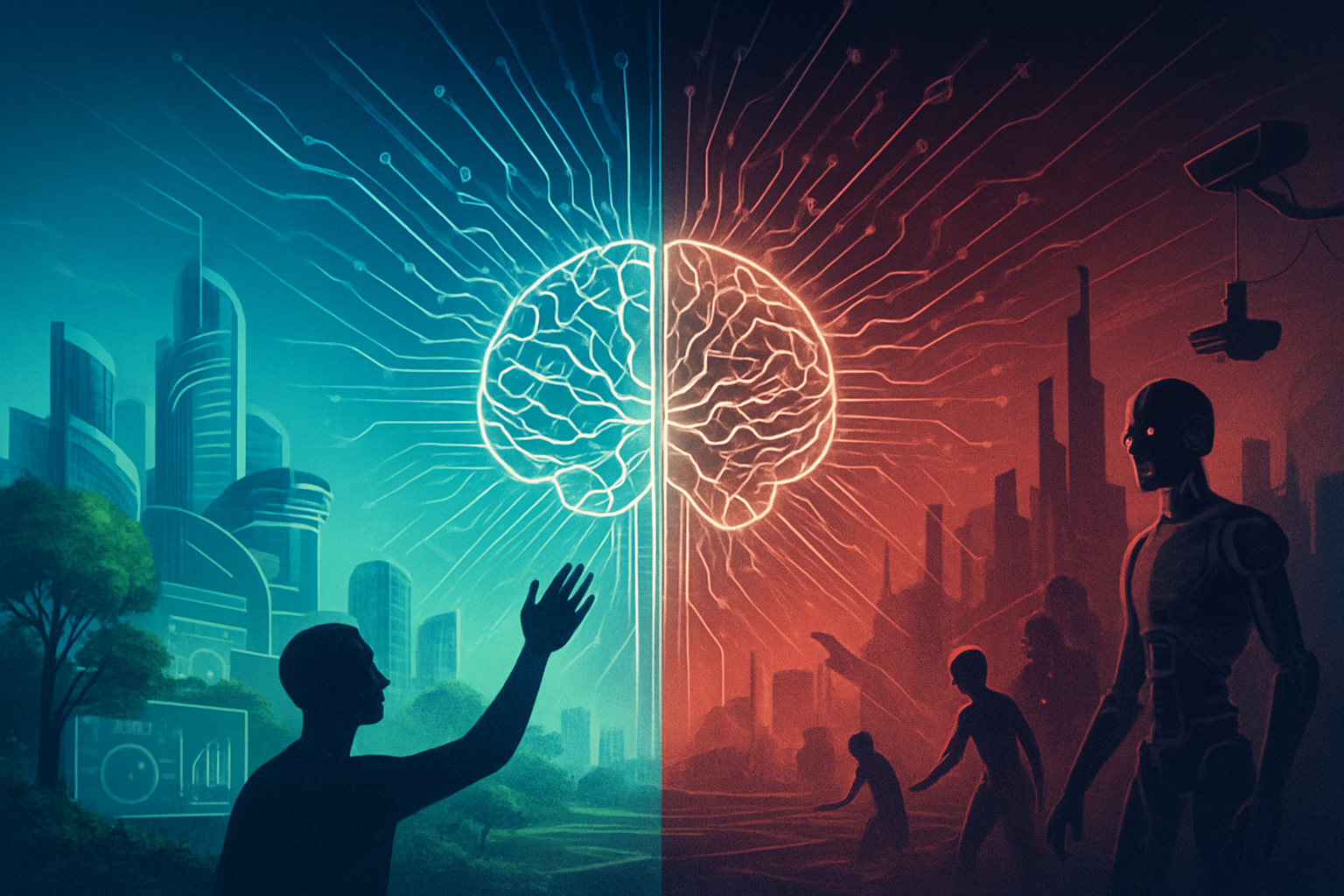 The AI Conundrum: Utopia or Dystopia? Navigating Humanity’s Future with Artificial Intelligence