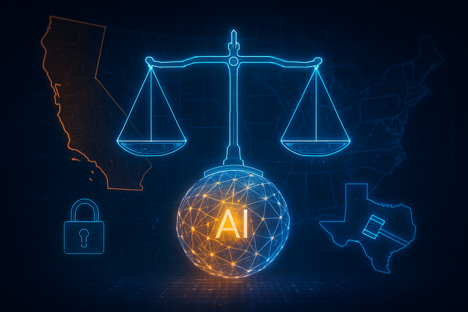The Great AI Divide: California and Texas Laws Take Effect as Federal Showdown Looms